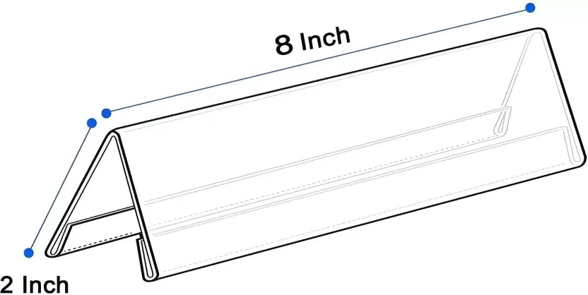 Acrylic Card holder, Clear Acrylic Polished (Transparent)