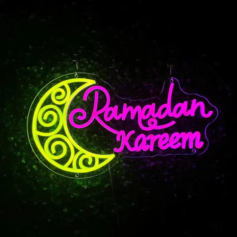 Ramadan kareem sign, Eid mubarak decor,ramadan banner,ramadan mubarak neon light,eid mubarak yard sign,customize ramadan