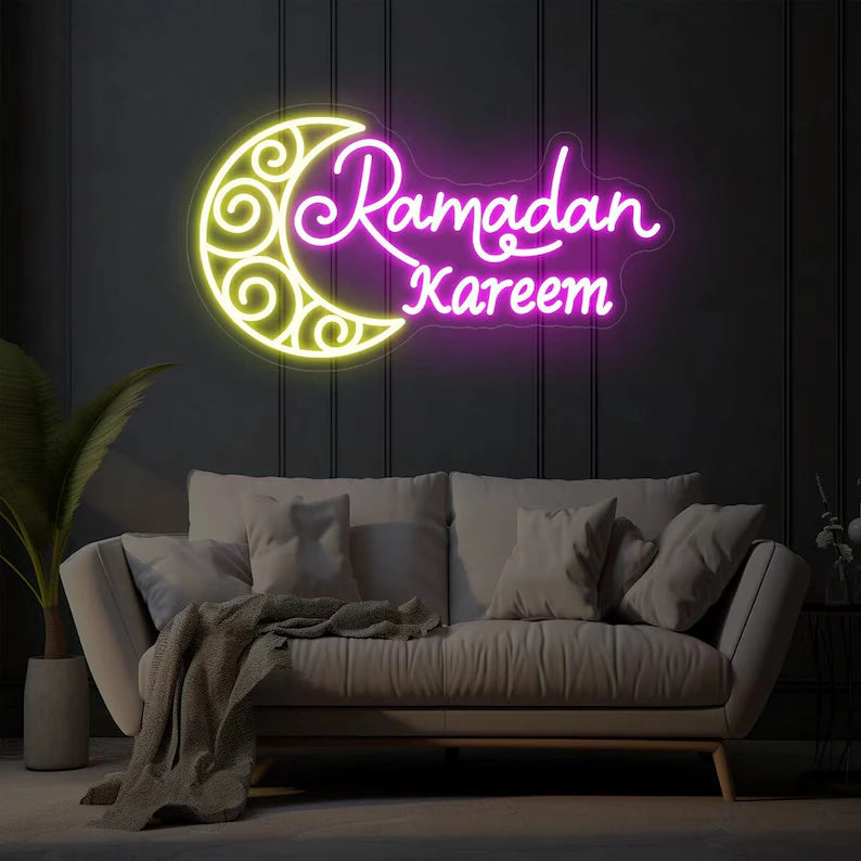 Ramadan kareem sign, Eid mubarak decor,ramadan banner,ramadan mubarak neon light,eid mubarak yard sign,customize ramadan