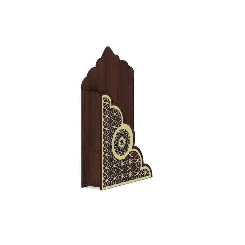 Laser Cut Wall Quran Stand Wooden quran stand | book stand | book decoration | eid gift | ramadan decor | files for engraving | laser cut