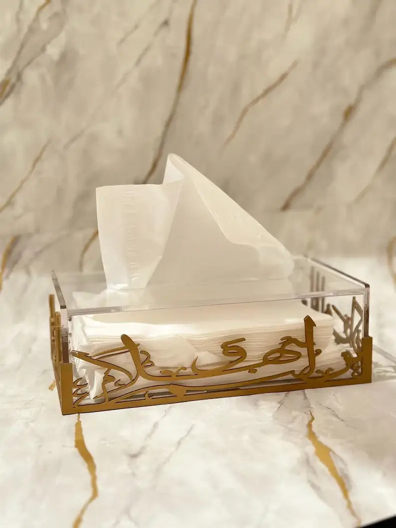 Acrylic tissue box