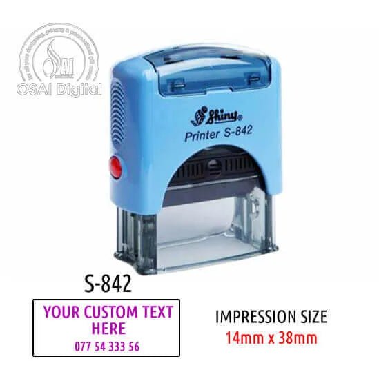 Customized Pre - Inked Automatic Stamp Machine for Business, Office, Logo, or Name