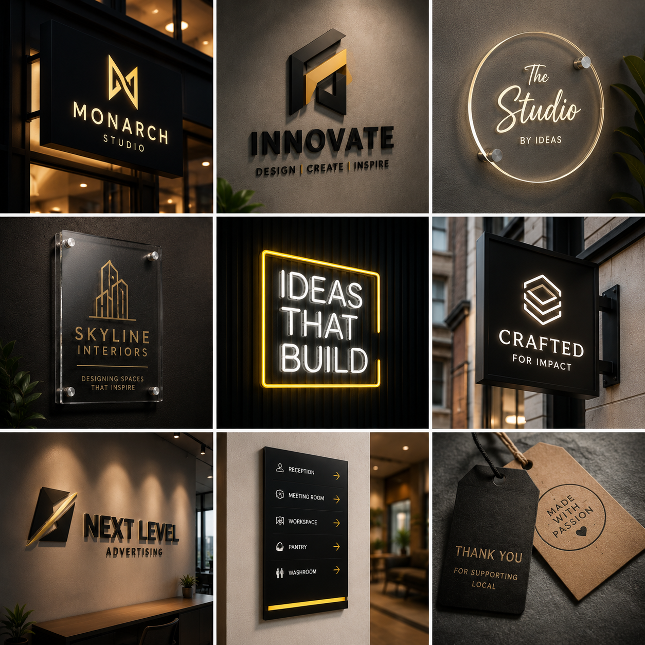 Signage & Branding - Idea Store