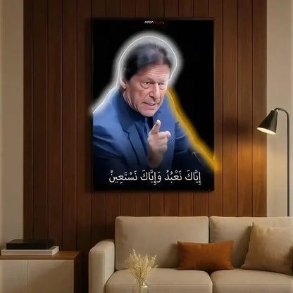 Imran Khan | LED Neon Frame Poster