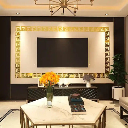 Acrylic Border Mirror Decor