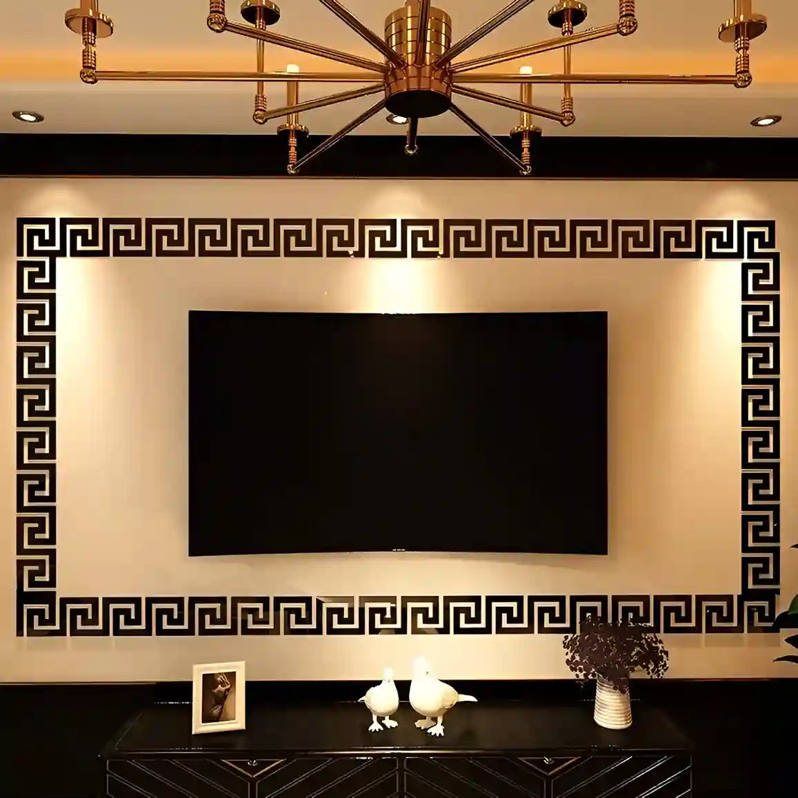 Acrylic Border Mirror Decor