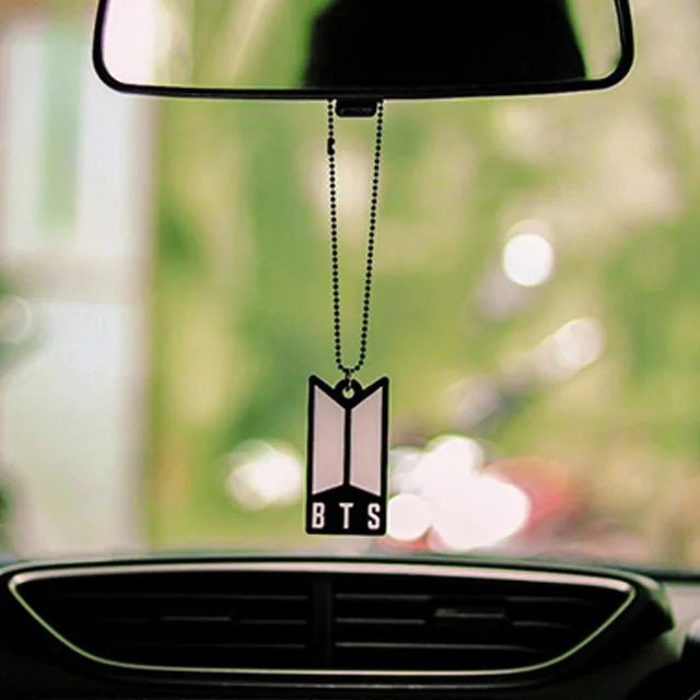 K - POP BTS LOGO ACRYLIC CAR HANGING