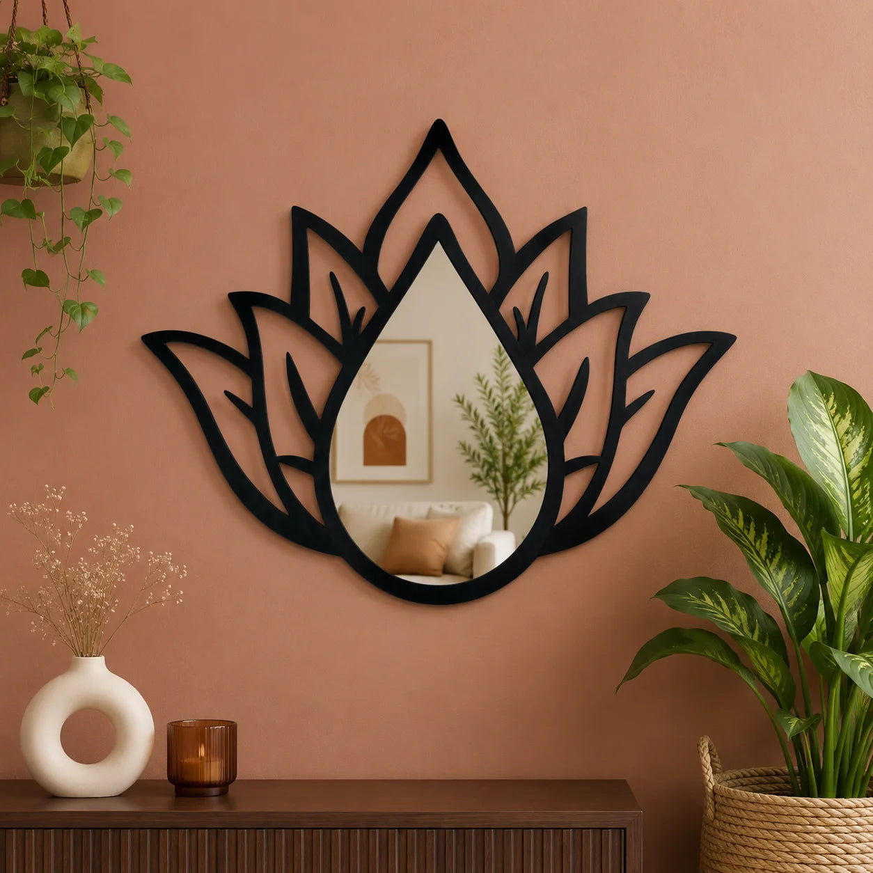Lotus Mirror WallArt