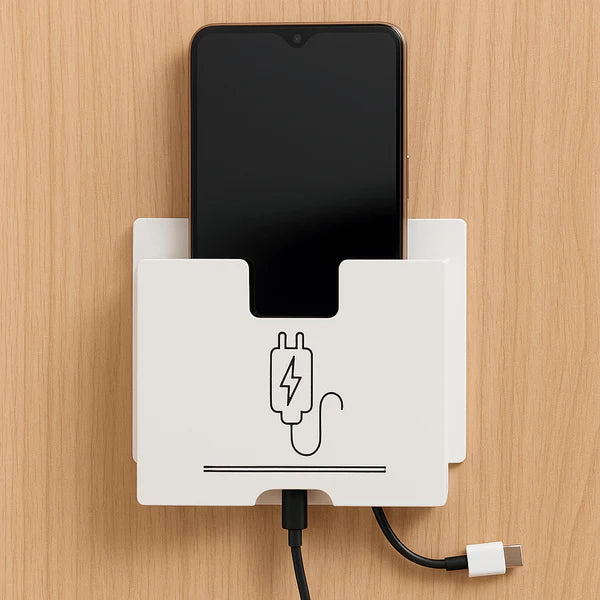 Wall Mount Acrylic Mobile Phone charger Holder
