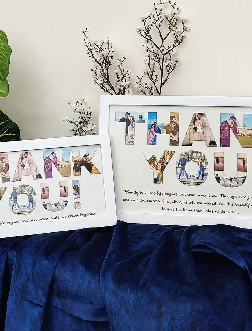 Custom Thank You Photo Frame – Memory Gift for Family, Wife, Husband