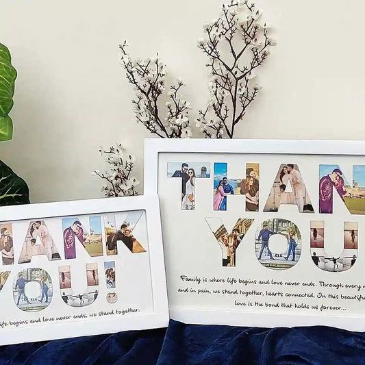 Custom Thank You Photo Frame – Memory Gift for Family, Wife, Husband