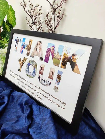 Custom Thank You Photo Frame – Memory Gift for Family, Wife, Husband