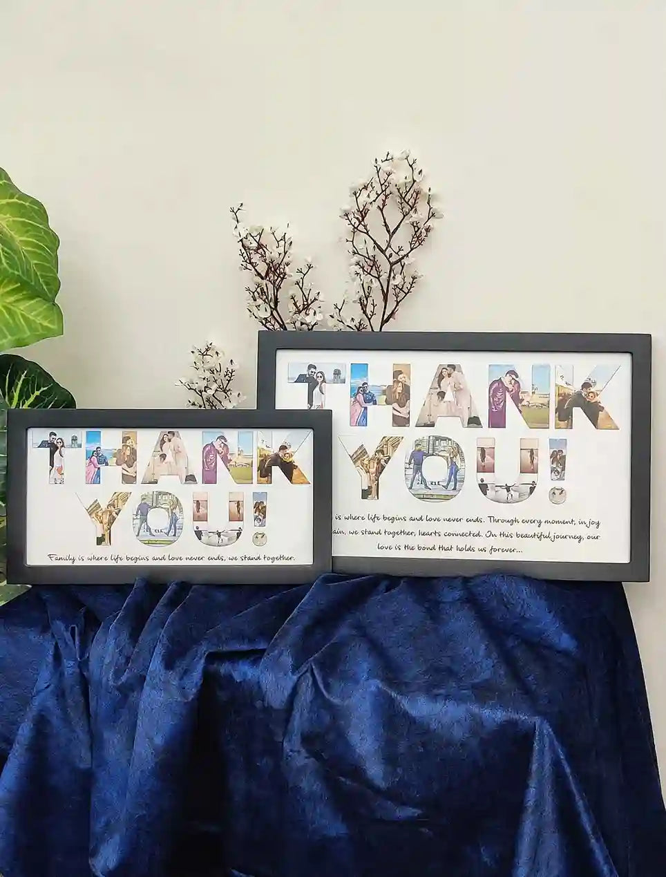 Custom Thank You Photo Frame – Memory Gift for Family, Wife, Husband