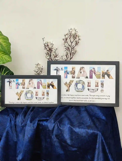 Custom Thank You Photo Frame – Memory Gift for Family, Wife, Husband