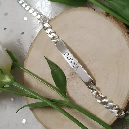 Named Chain Bracelet Original Chrome Polished