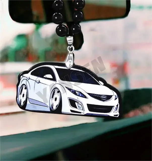 Models Acrylic Car HangingJDM Racing Car Style Rearview Mirror Pendant Interior Decoration