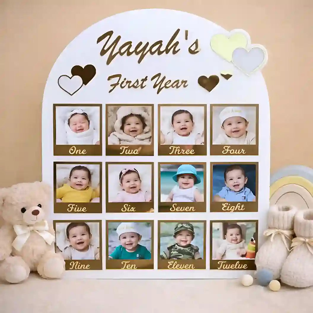 1 Year Baby Calendar Photo Frame
