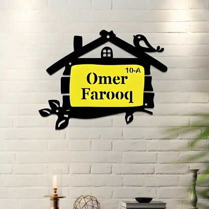 Acrylic Home Name Plate