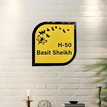 Acrylic Home Name Plate Design