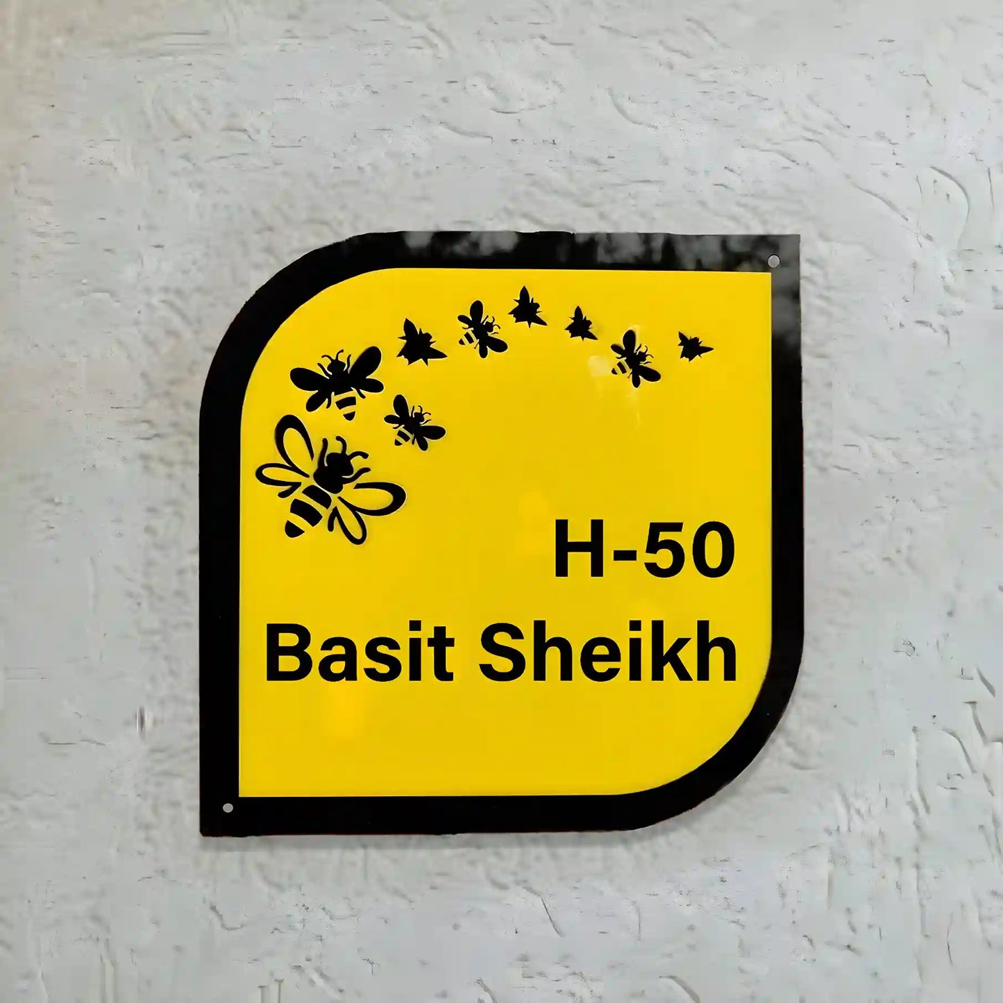 Acrylic Home Name Plate Design