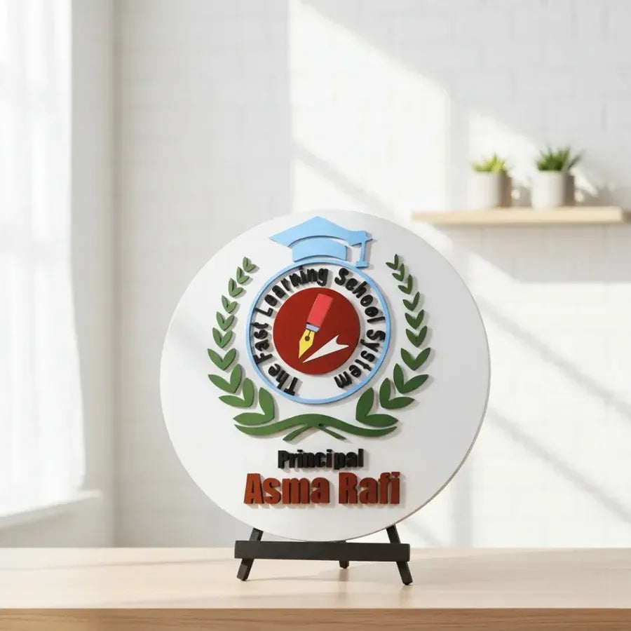 Customised Premium 3D Name & Logo Frame