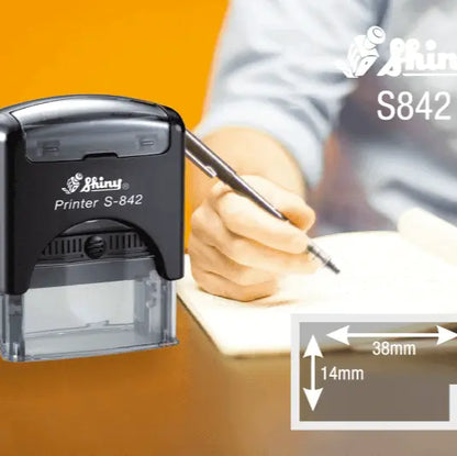Customized Pre-Inked Automatic Stamp Machine for Business, Office, Logo, or Name
