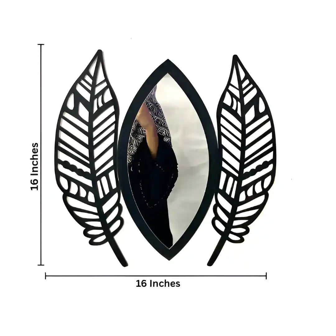 Leaf Shape Decorative Acrylic Mirror