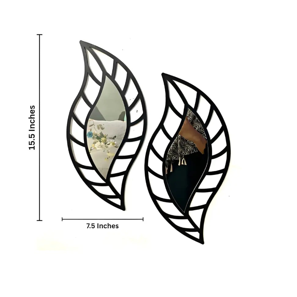 Artistic Acrylic Mirror Leaf Art