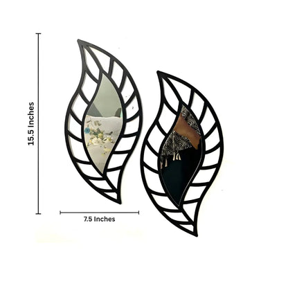 Artistic Acrylic Mirror Leaf Art