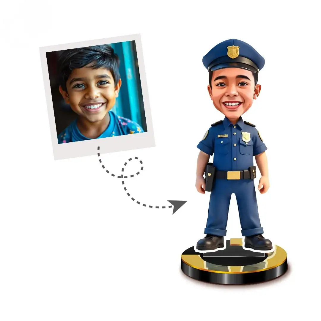 Police Man Caricature
