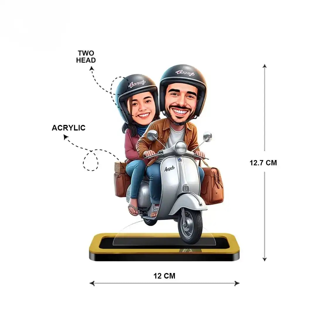 Couple With Scooter