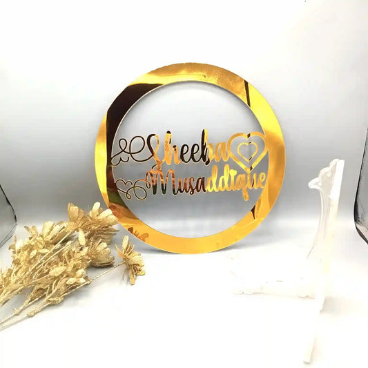 Customized Home Decor Gift Table Piece Or Wall Hanging With Name