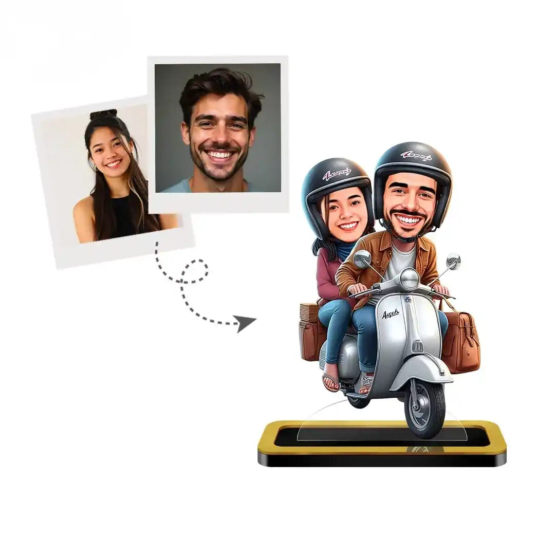 Couple With Scooter