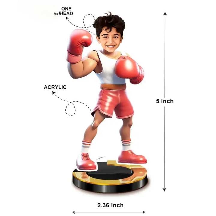 Boxing Kid Caricature