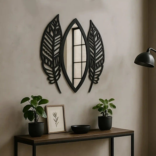 Leaf Shape Decorative Acrylic Mirror