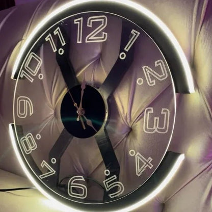 Modern Style Neon X Clock Ambient Light