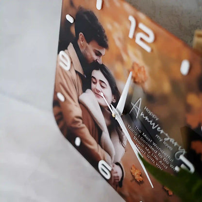 Personalized Anniversary Wall Clock