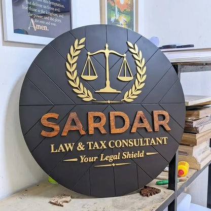 Customised Premium 3D Name & Logo Frame