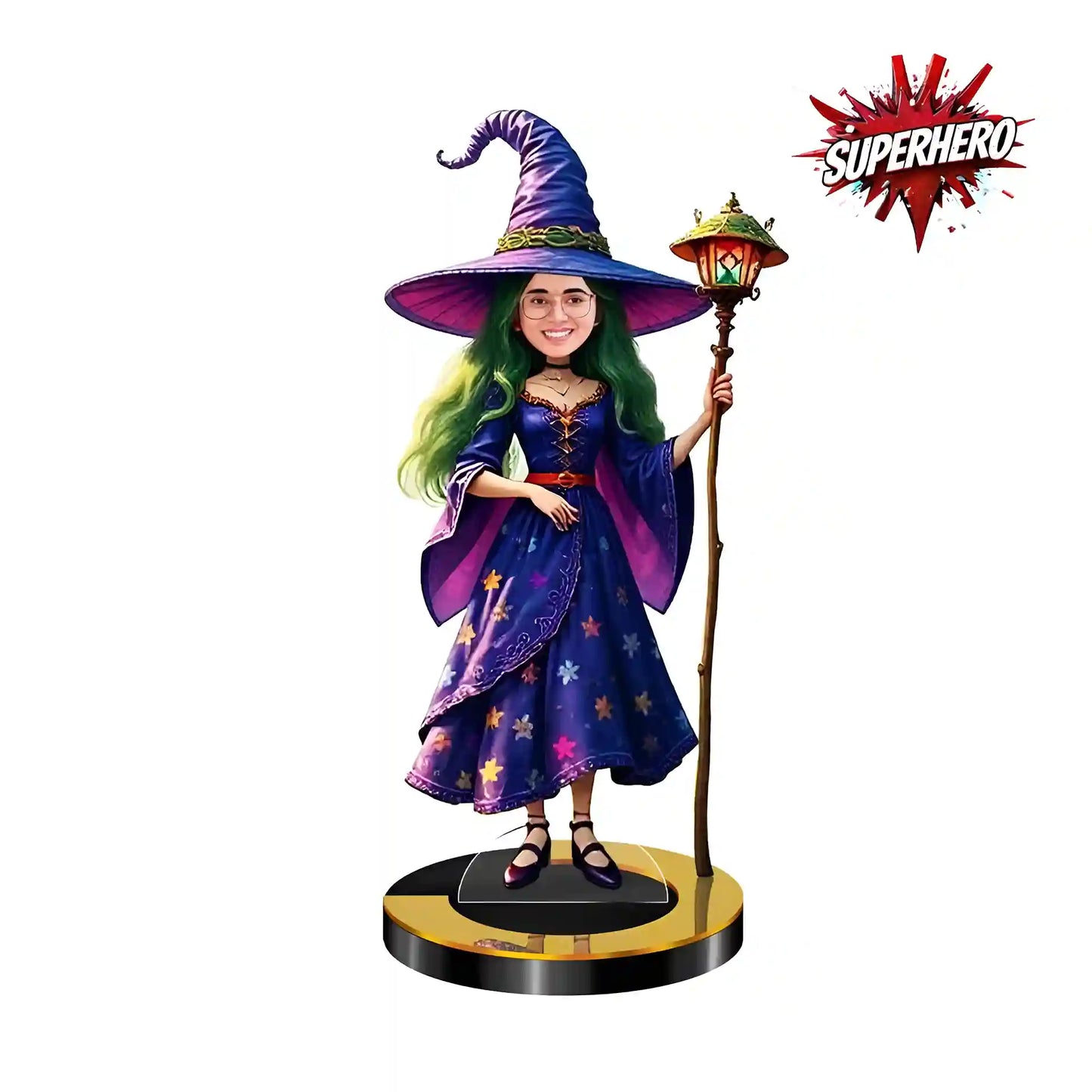 Personalized Mini Me Caricature: The Witch