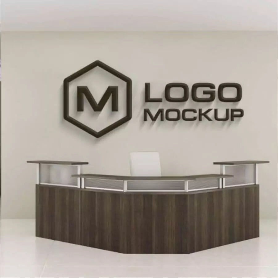 3D Lobby Sign, Small Business Logo Sign, Custom Logo, Laser Cut Logo Sign, Personalized Signage, Reception Wall Logo