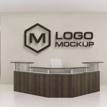 3D Lobby Sign, Small Business Logo Sign, Custom Logo, Laser Cut Logo Sign, Personalized Signage, Reception Wall Logo