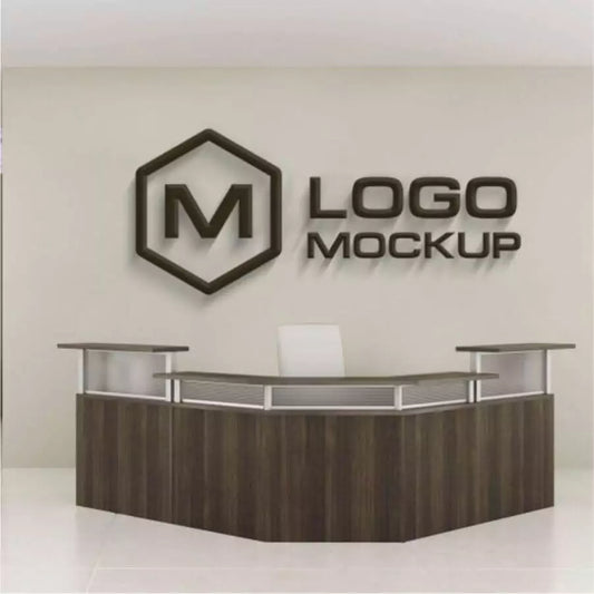 3D Lobby Sign, Small Business Logo Sign, Custom Logo, Laser Cut Logo Sign, Personalized Signage, Reception Wall Logo