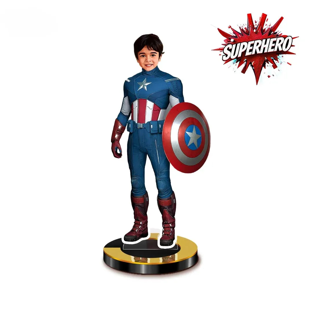 Personalized Mini Me: Captain America SuperHero