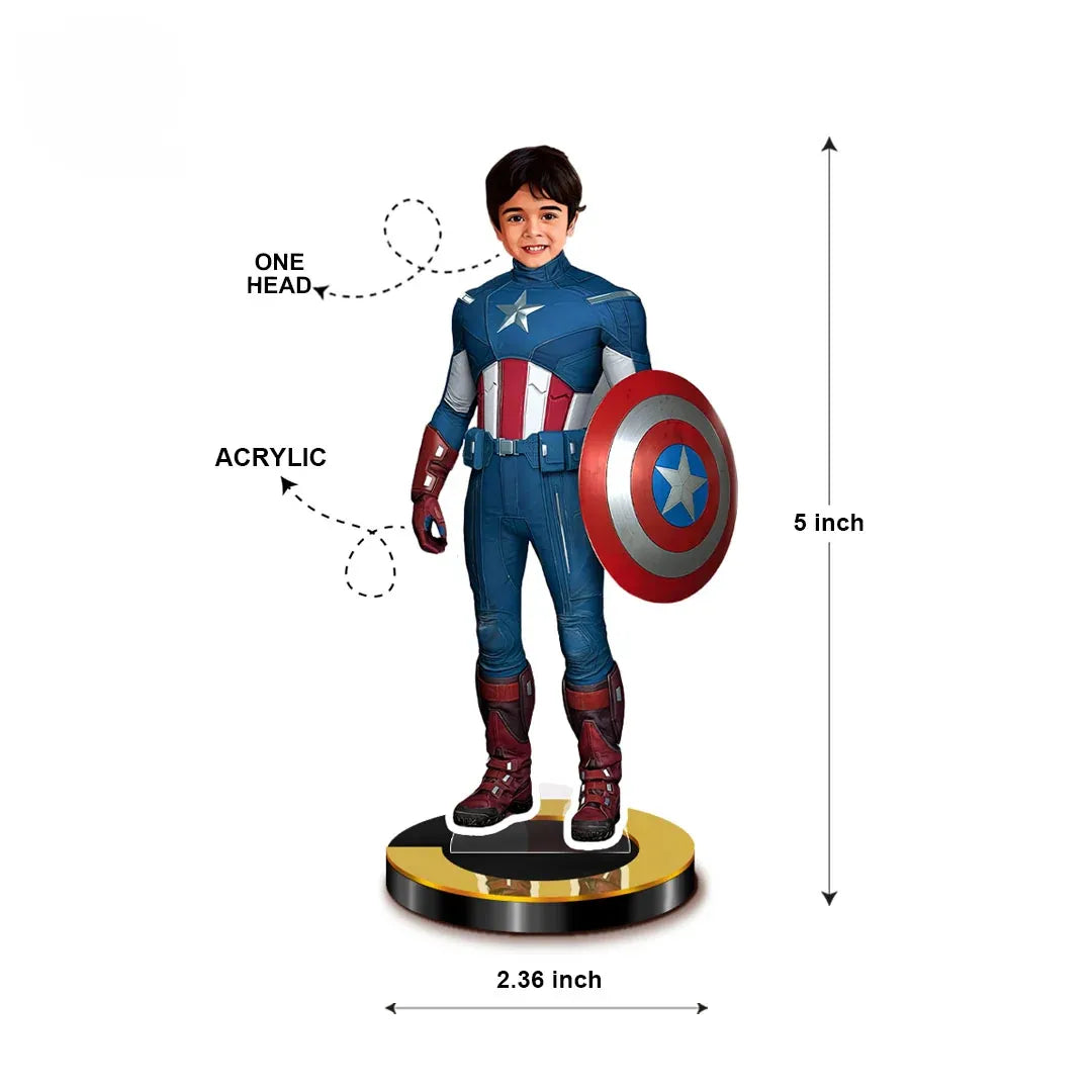 Personalized Mini Me: Captain America SuperHero